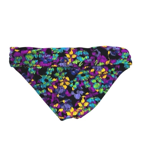 Allen B. Schwartz | Women’s Black Purple Bikini Bottoms Swimsuit Bathing Suit 10 - Picture 2 of 12